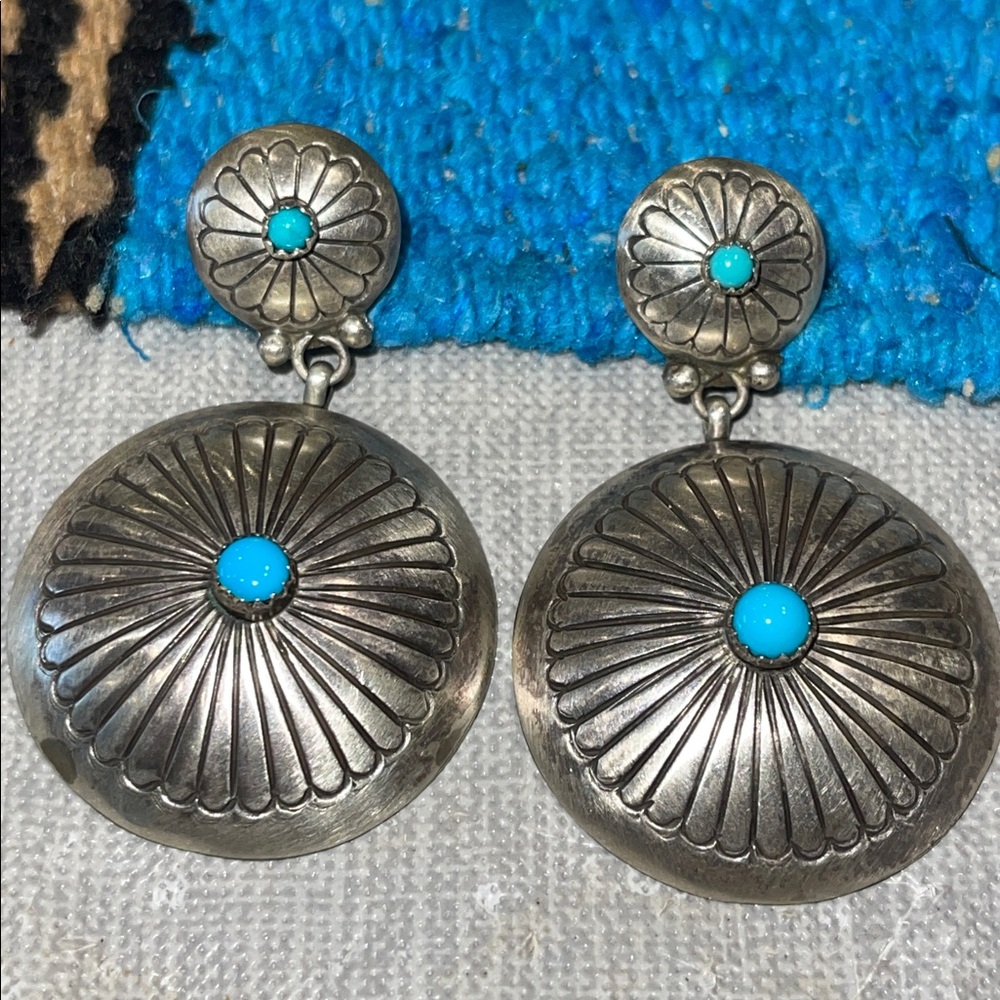 Turquoise Sterling Silver Earrings